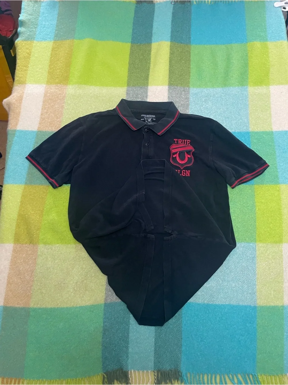 True Religion Men’s Black Polo Shirt